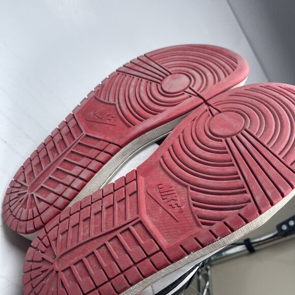 Nike Air Jordan 1 Low White/Black-Varsity Red-White 553558-161 Size 8 - Picture 7 of 16